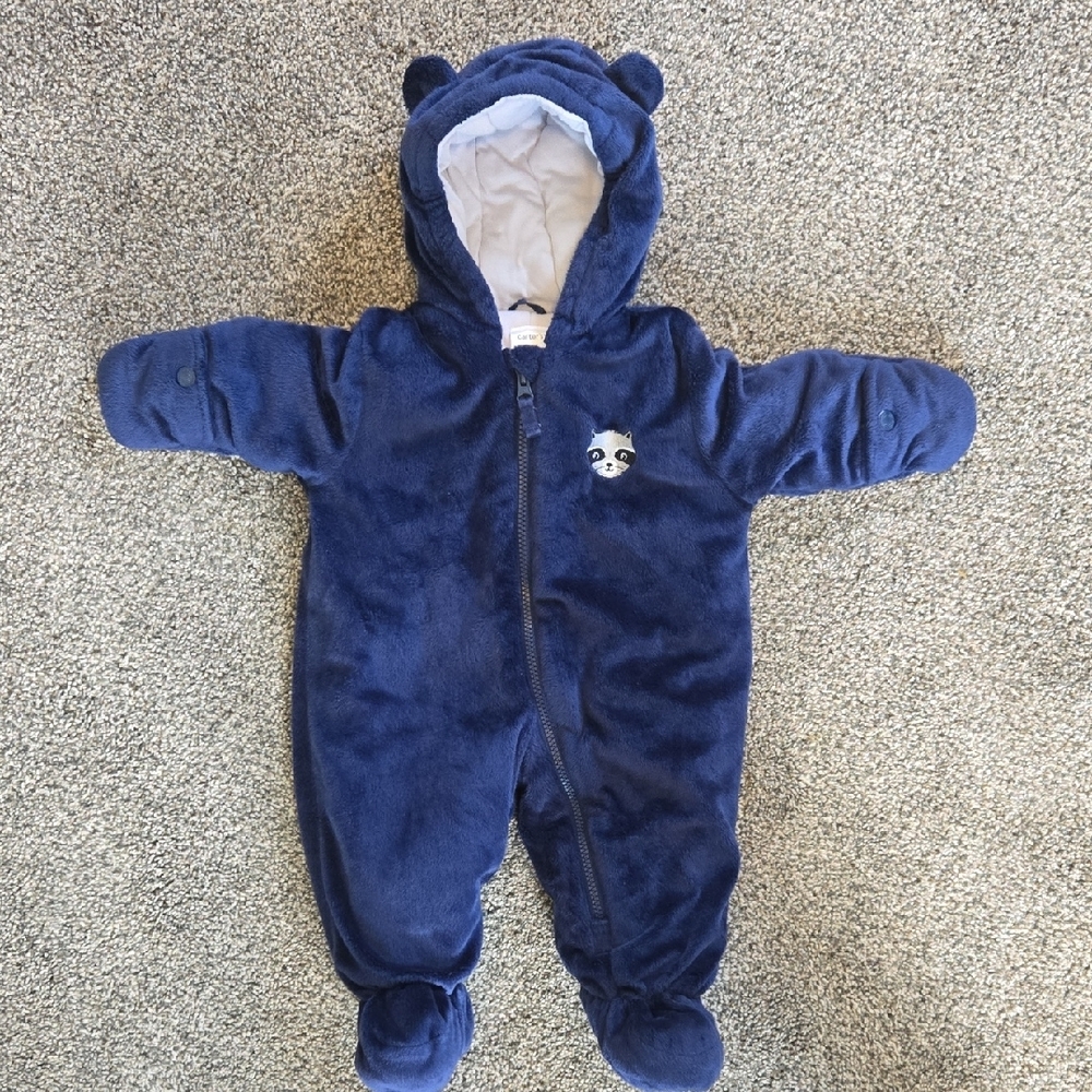 Cozy Blue Panda Kids One Piece